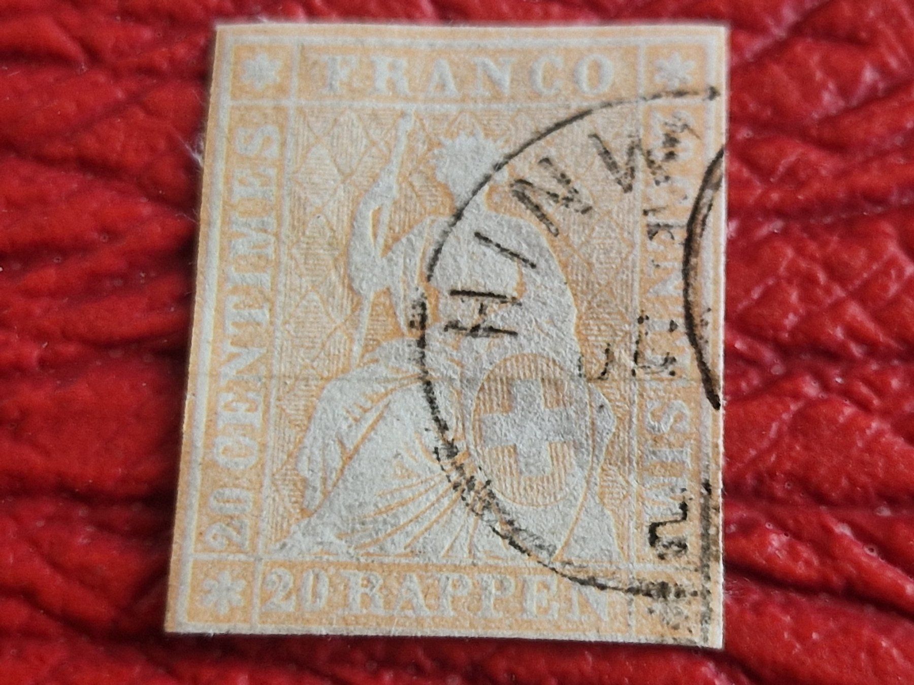 Alle Briefmarken: Strubel 25G, signiert, ab 1.- – Gebraucht aus Burgdorf von Glossy01