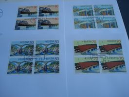 Satz Sondermarken 1991, Brücken, FDC Satz+ 4erblocks, 5 Bel