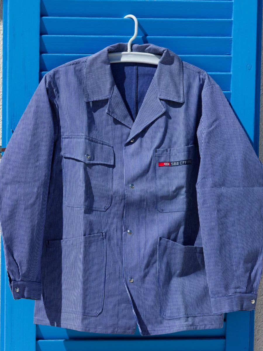 SBB/CFF/FFS Uniformi: Veste de mécanicien SBB CFF FFS rayée bleue – Nuovo (secondo la descrizione) da Grolley venduto da Nousty 4