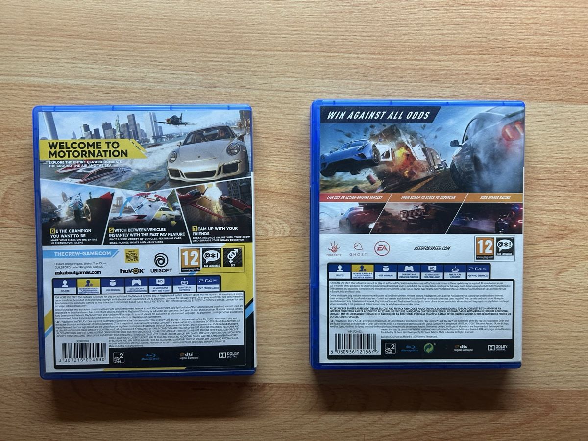 Sony Giochi: PS4 Games Bundle: The Crew 2 & Need for Speed Payback – Usato da Schötz venduto da lor_z95g 2