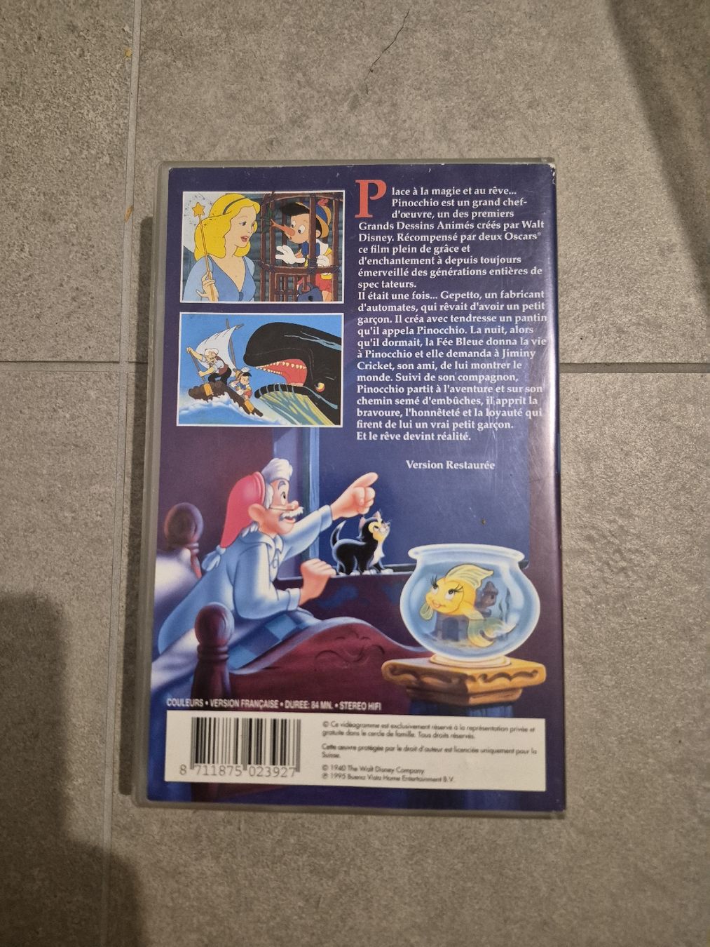 Tutti i VHS: Pinocchio Disney VHS Cassette – Usato da St-Aubin-Sauges venduto da val_xz9c 1