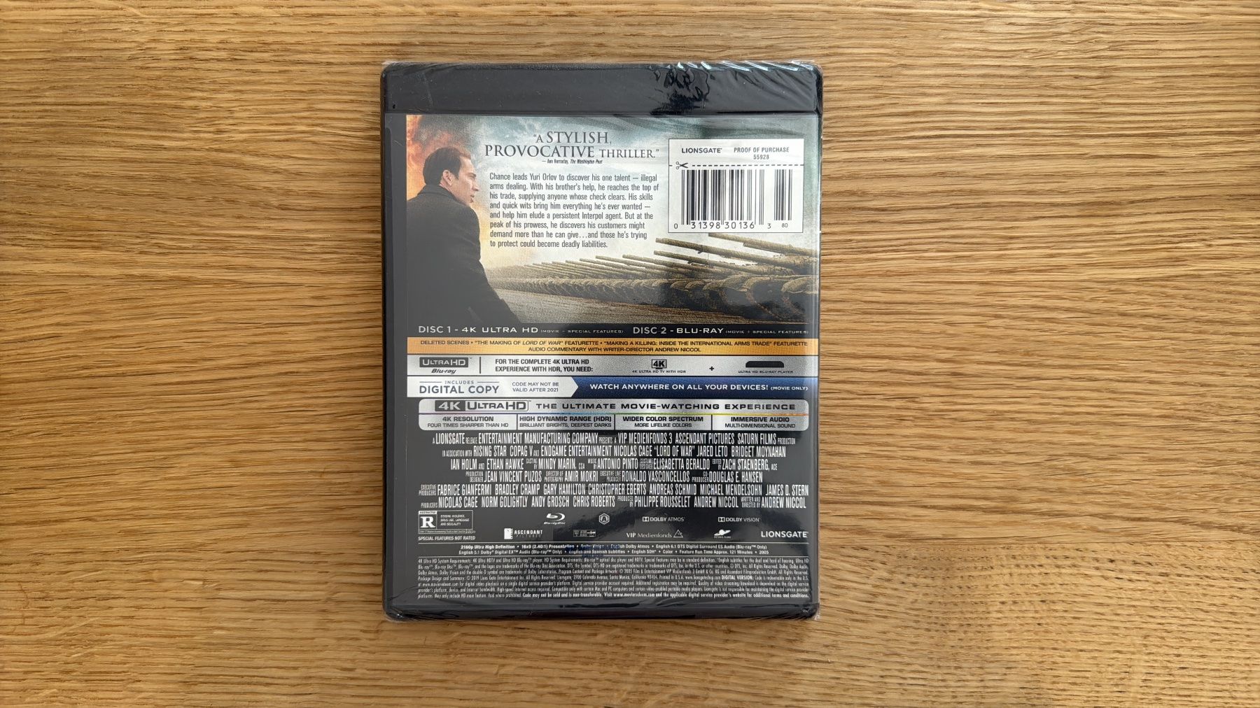 Tutti i DVDs: Lord Of War - 4K UHD Blu-Ray – Nuovo e nell'imballaggio originale da Wallisellen venduto da Art_Vendorlay 1