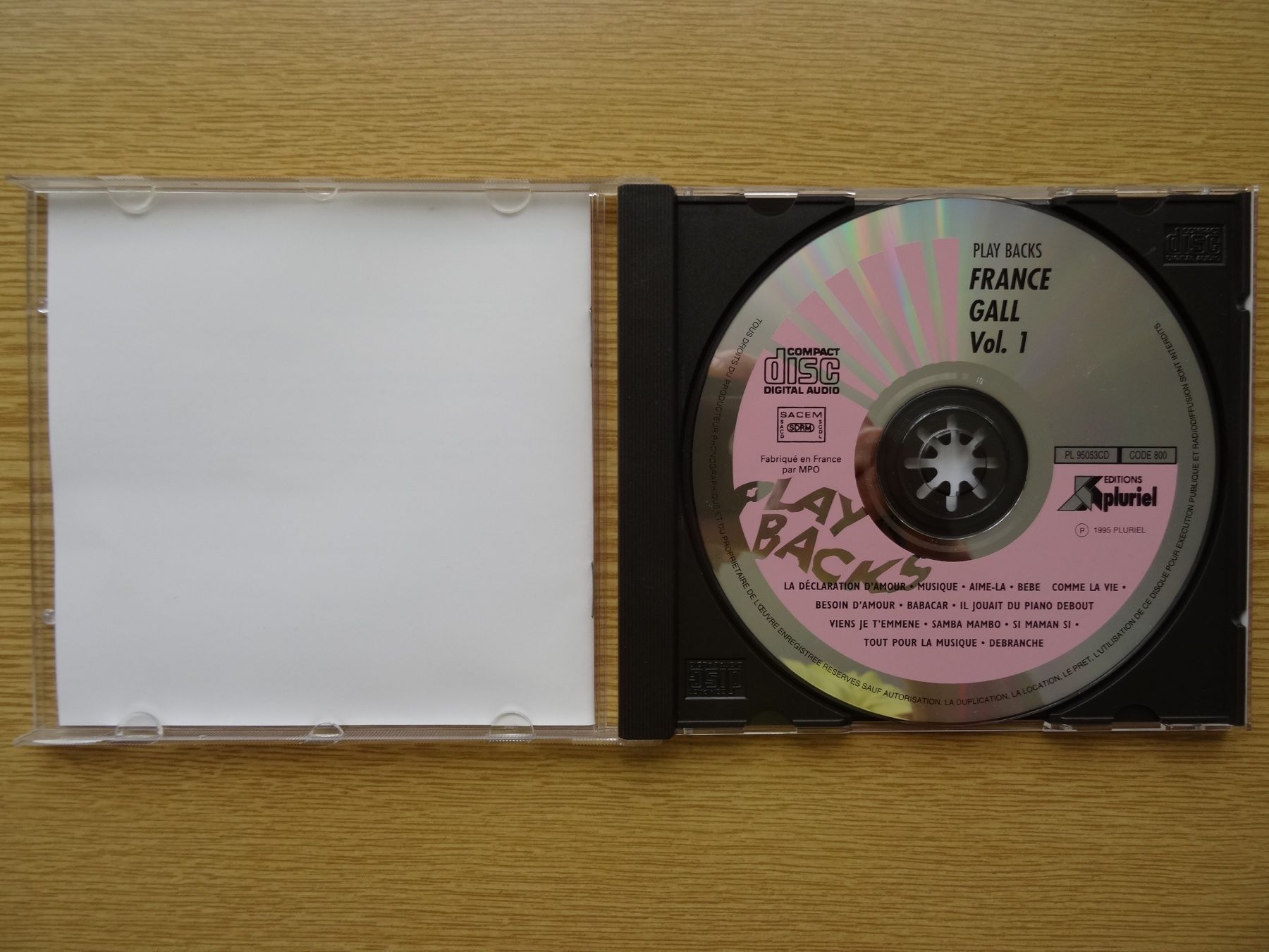 CD: France Gall Karaoke CD Playbacks – Usato da Zürich venduto da burdan 2