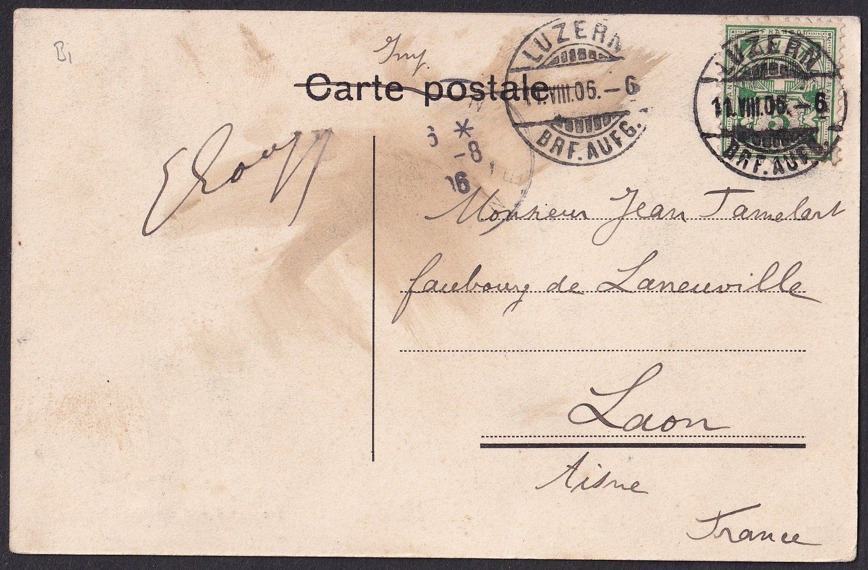 Cartoline postali: Stansstad und die Acherbrücke mit Dampfschiff – Usato da Olten venduto da clotaldi 1