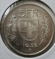 5 Franken 1952 Top Silber