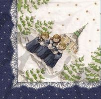 Serviette christmas singers (w286) 2Stk.