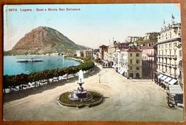Lugano - Quai - Bateau - 1900