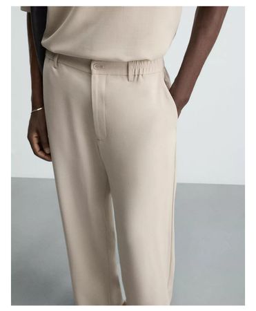 ZARA leichte Herrenhose beige