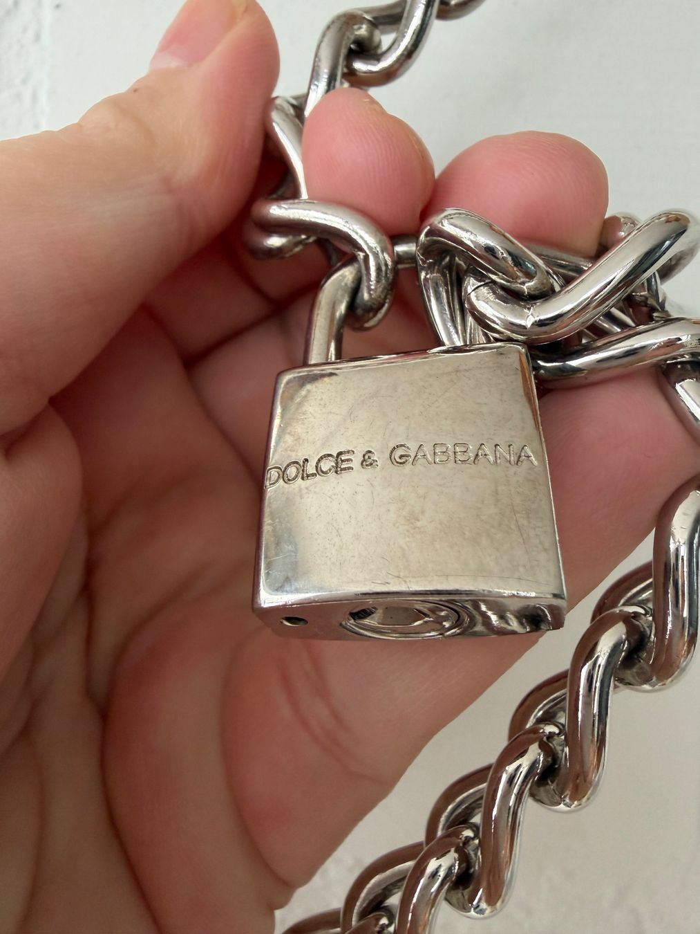 Dolce & Gabbana Cinture: D&G Kettengürtel silbrig – Nuovo (secondo la descrizione) da Brütten venduto da Rod816 4