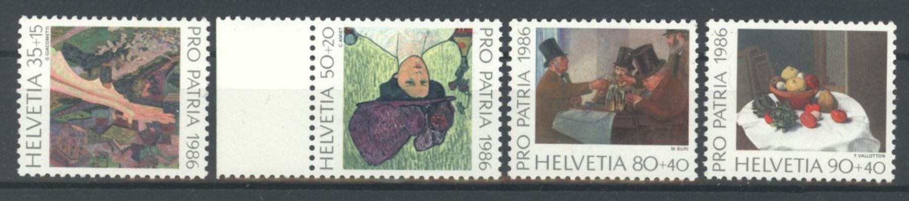 Tous les timbres: 1986, Pro Patria ** – D'occasion à Willisau par Vollstempel