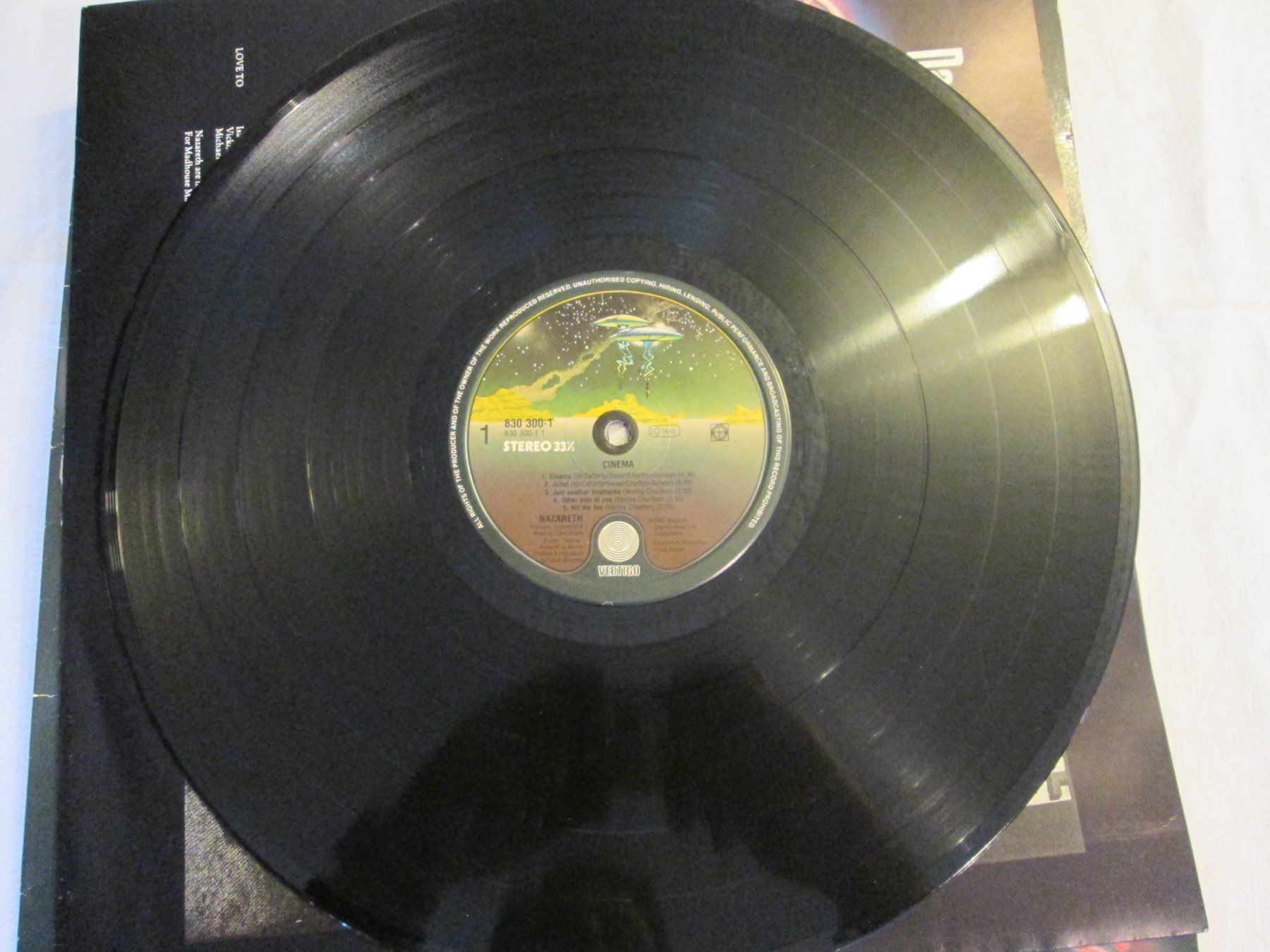 Dischi in vinile: Nazareth - Cinema - Vinyle 33T - Occasion – Usato da la Chaux-de-Fonds venduto da Lampe 1