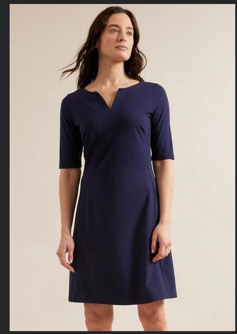 Lanius Vestiti: Bio-Baumwolle Dunkelblaues Kleid Gr. 38 – Usato da Schlieren venduto da co.ba.