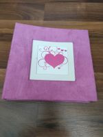Neues Hochzeits Fotoalbum mit Herz-Design, unbenutzt & Top Z