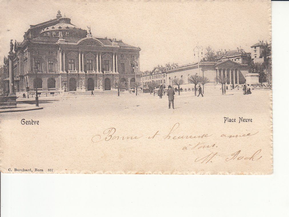 Ansichtskarten: Genève Place Neuve 1903 – Gebraucht aus Bürglen TG von StampGraf