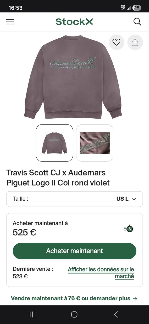 Pullover & Sweatshirts: Pull Audemars Piguet Travis Scott Cactus Jack – Neu und originalverpackt aus Le Locle von Lapidary.Duc 5