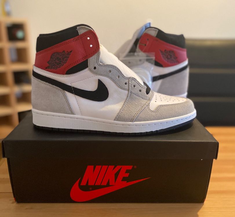 DS Nike Jordan 1 Retro High Light Smoke Grey (Neu und originalverpackt ...