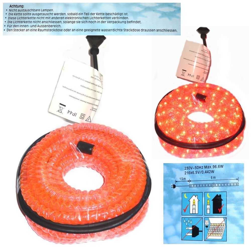 Ghirlande e barre luminose: Lichtschlauch 6m, Durchmesser 1.5cm Pink – Nuovo e nell'imballaggio originale da Spreitenbach venduto da mario-shop.xs