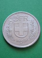 5 FRANKEN SILBERMÜNZE 1967 MIT 3 STERNEN VOR DEM GESICHT