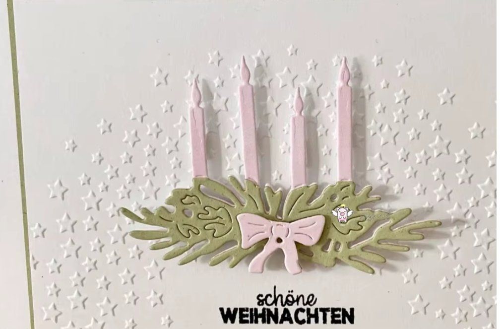 Schablonen: Neue Stanzschablone Adventskranz – Neu und originalverpackt aus Effretikon von wenuss