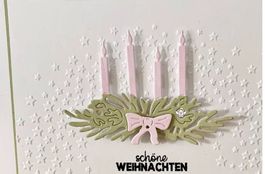 Neue Stanzschablone Adventskranz
