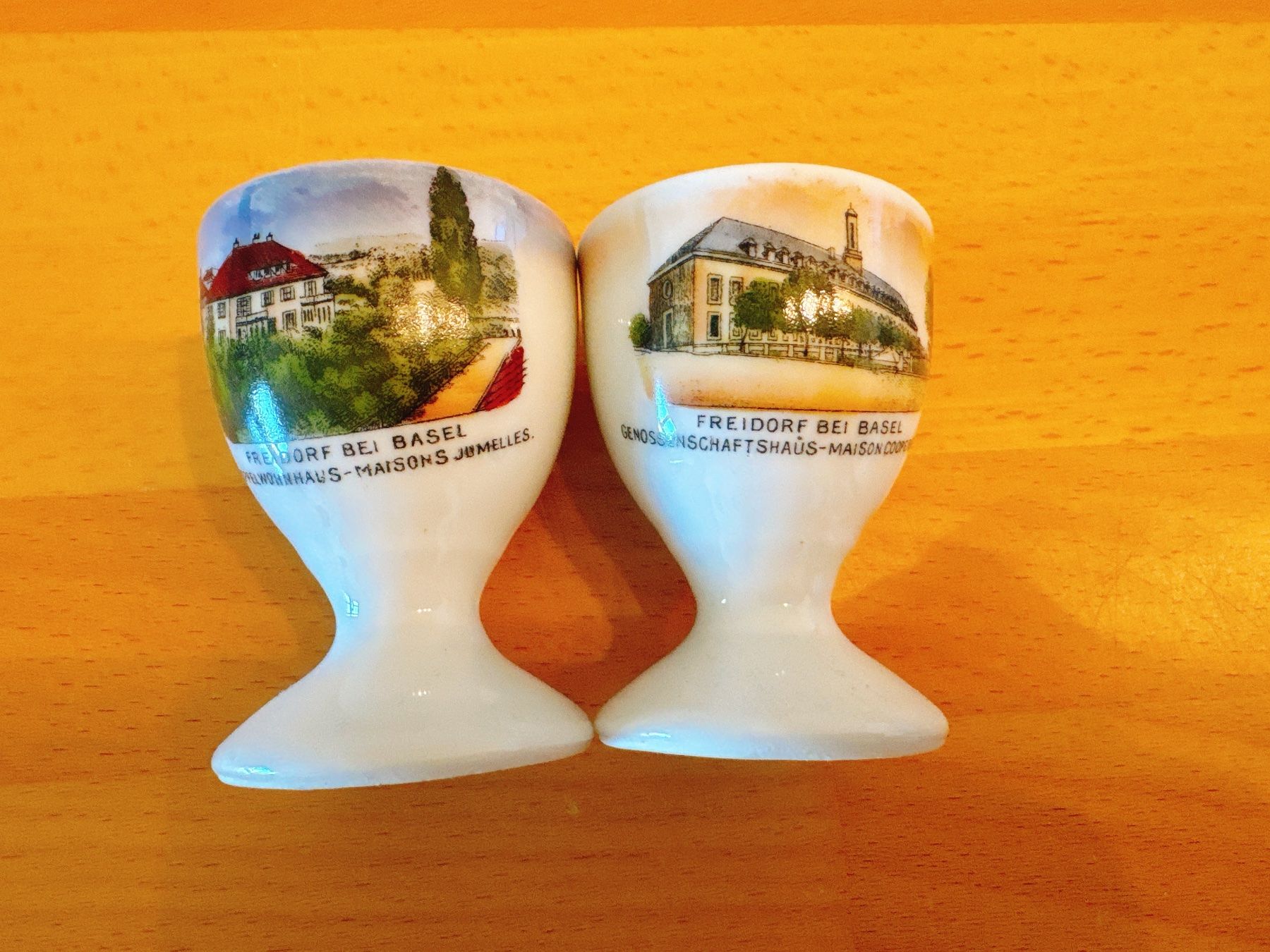 Altre Stoviglie: 2 vintage Eierbecher Freidorf, Muttenz – Usato da Muttenz venduto da denise06