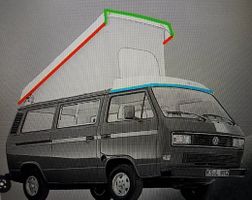 VW Bus T3 Westfalia Dachgummi