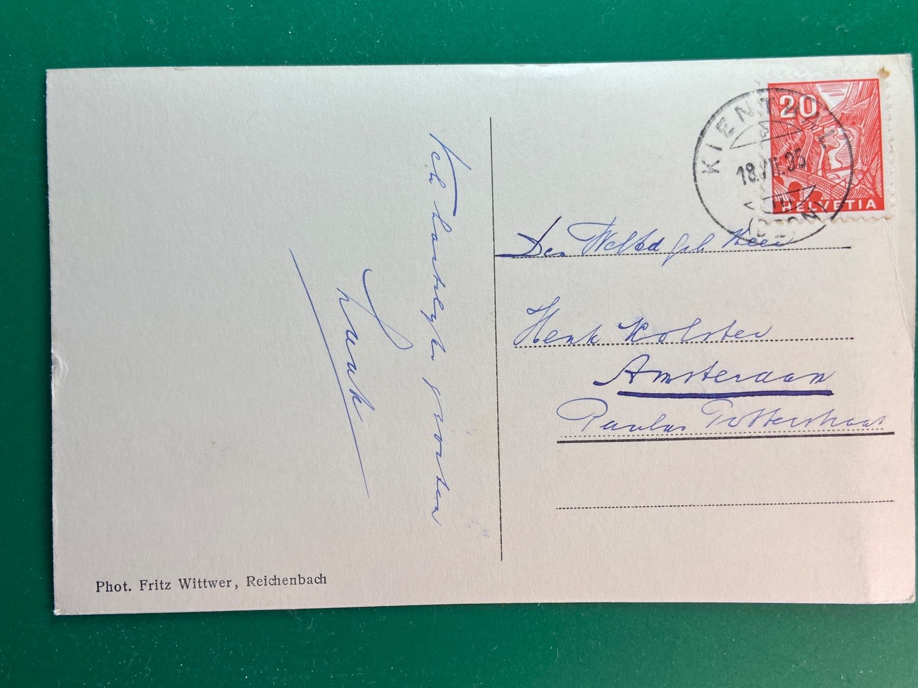 Cartoline postali: Strasse nach Kiental – Usato da Steg VS venduto da _vinci_ 1