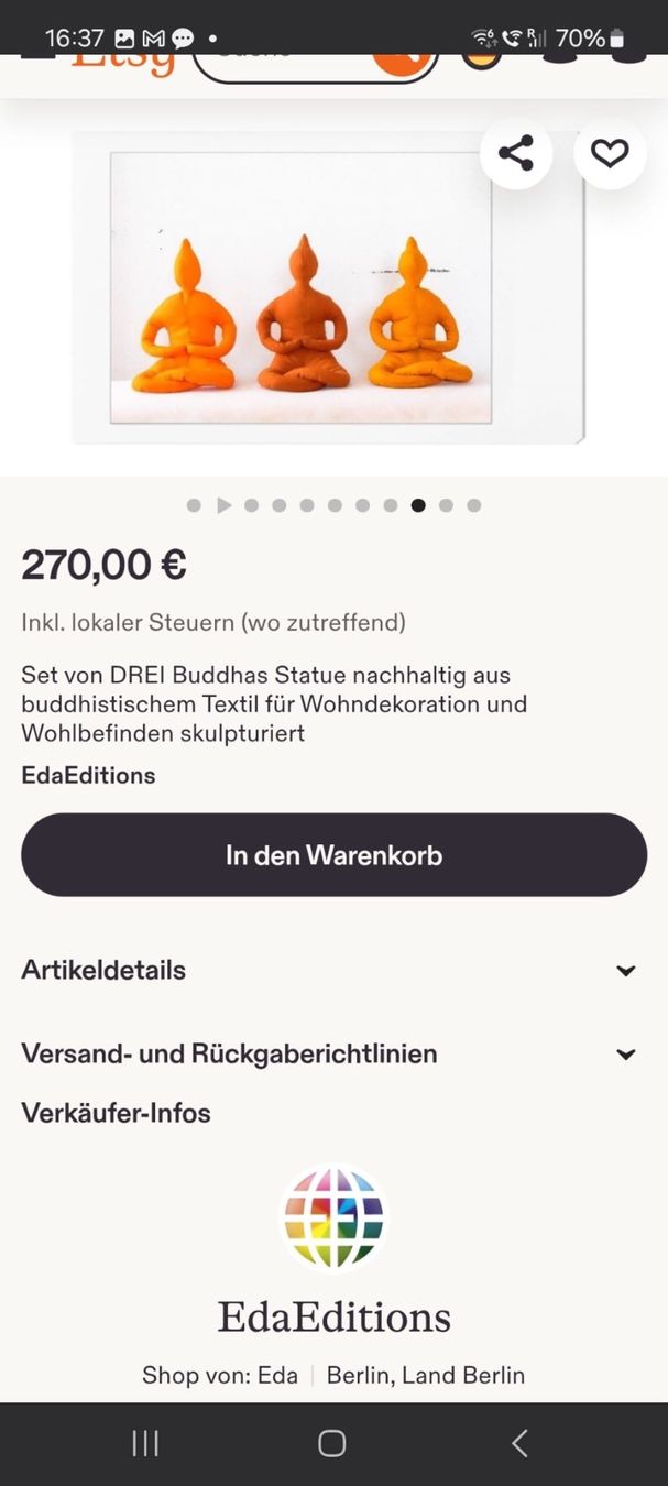 Alle Dekorationen: Eda Editions Happy Buddhas – Gebraucht aus Münchenstein von Sozial_Labor_Brocki 6