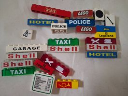 Lego vintage hotel shell taxi post bedruckte teile legoland