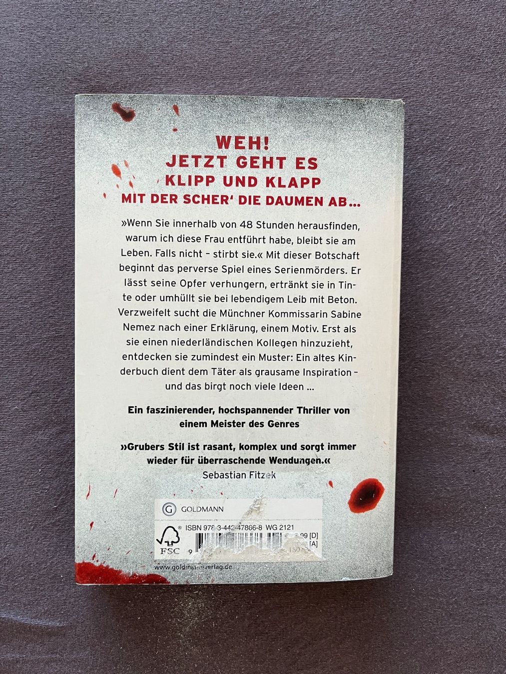 Libri: Buch Todesfrist - Andreas Gruber – Usato da Winikon venduto da Lukiwyss2000 1