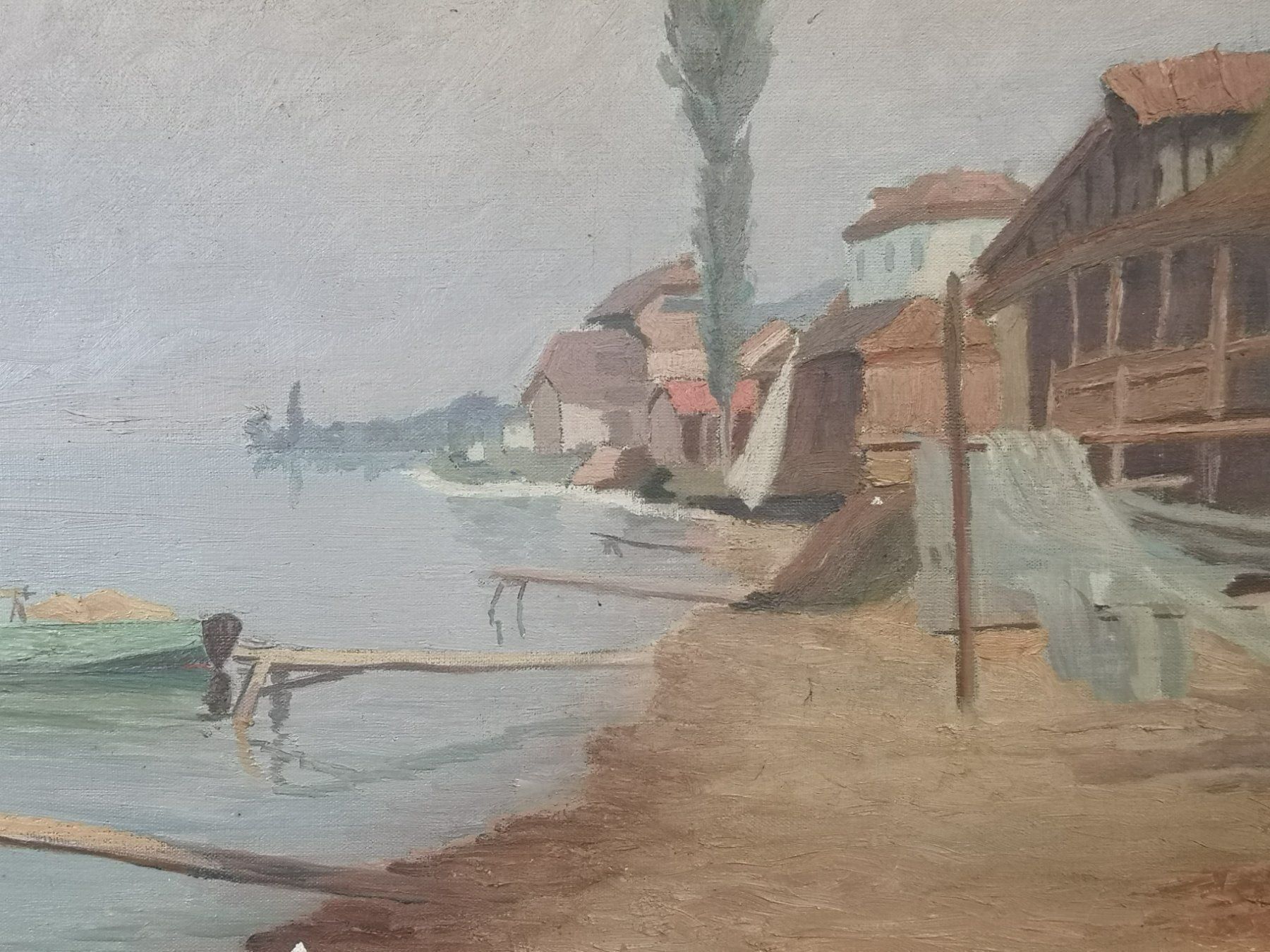 Gemälde: Huile sur toile signée – Gebraucht aus Genève von Qanil77 5