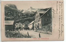 Relief-/Präge-AK Gruss von TIEFENGLETSCH Kutsche