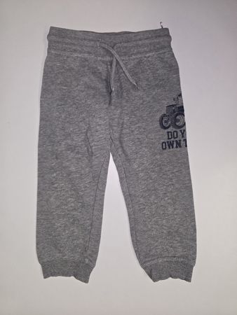 C&A Jogginghose Hose Gr. 92 Grau Traktor 