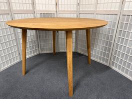 runder Tisch PORTLAND Wildeiche massiv 120 x 75 cm