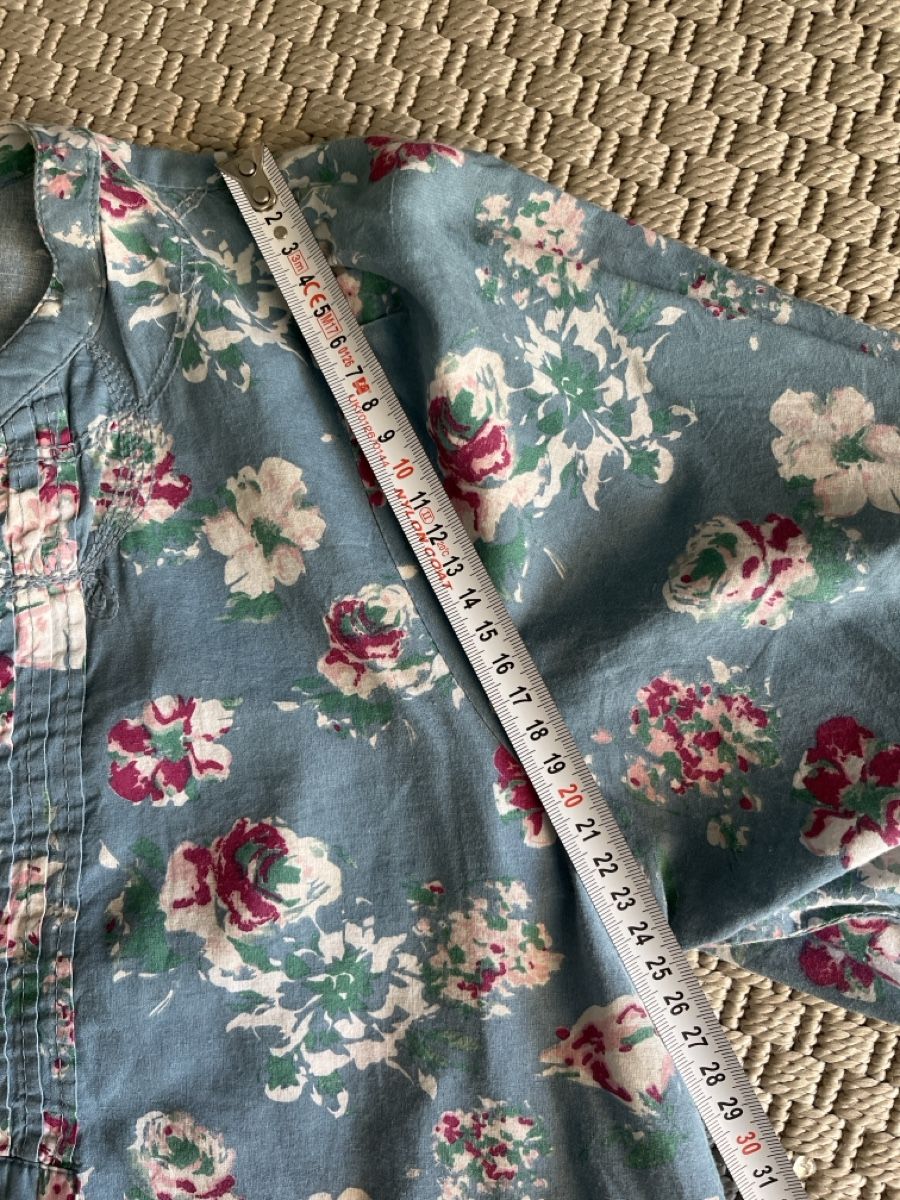 Camicette: Blusentunika mit Blumenprint, Baumwolle, ca. 44 – Usato da Solothurn venduto da Bobesch08 8