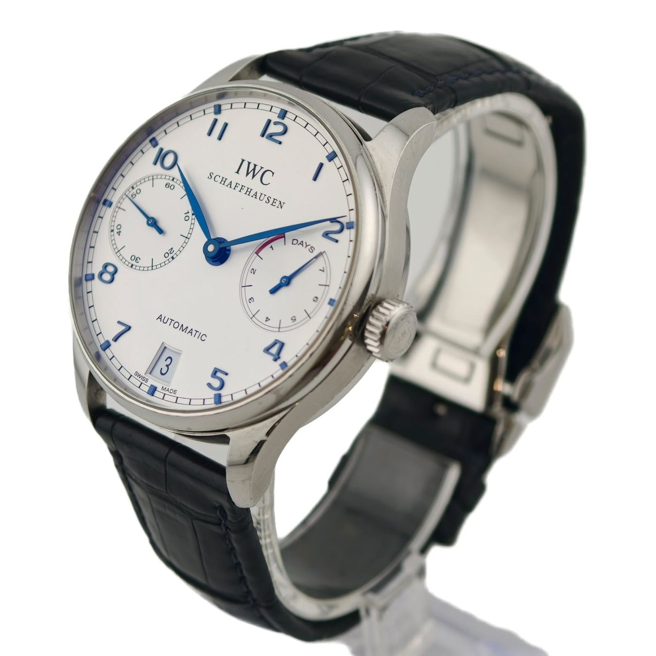 IWC Orologi: IWC Portugieser Automatic 7 Days Silver Dial – Usato da Montreux venduto da CashPay_Montreux 1