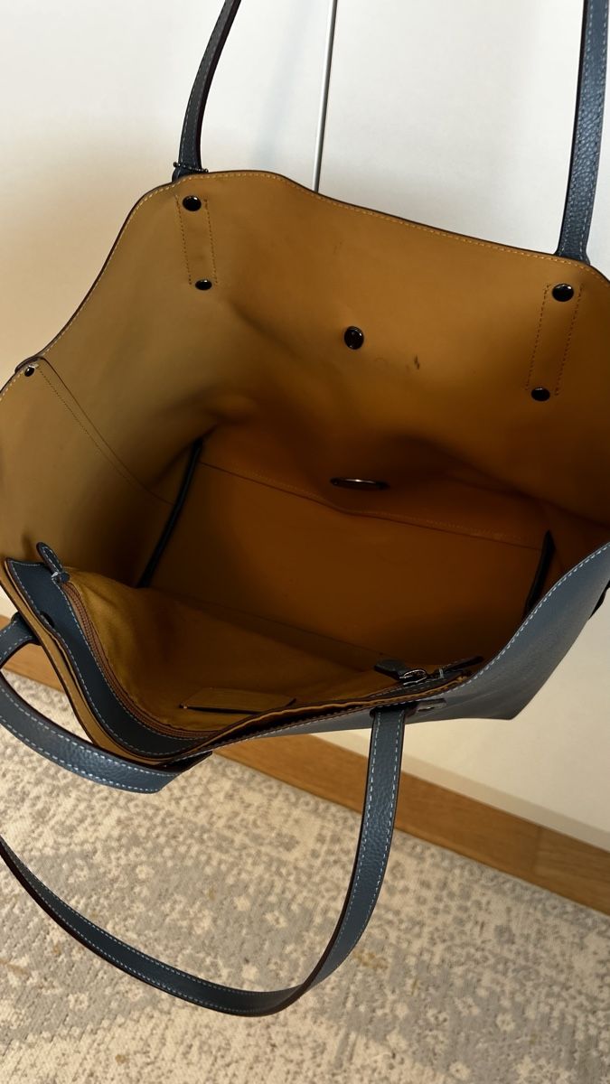 Coach Taschen für Damen: Coach Leder Handtasche, blau-grau – Gebraucht aus Neuenkirch von Bettinaverena 3