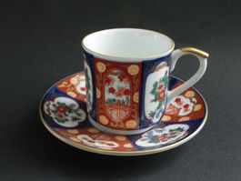 Espressoset * GOLD IMARI handpainted *