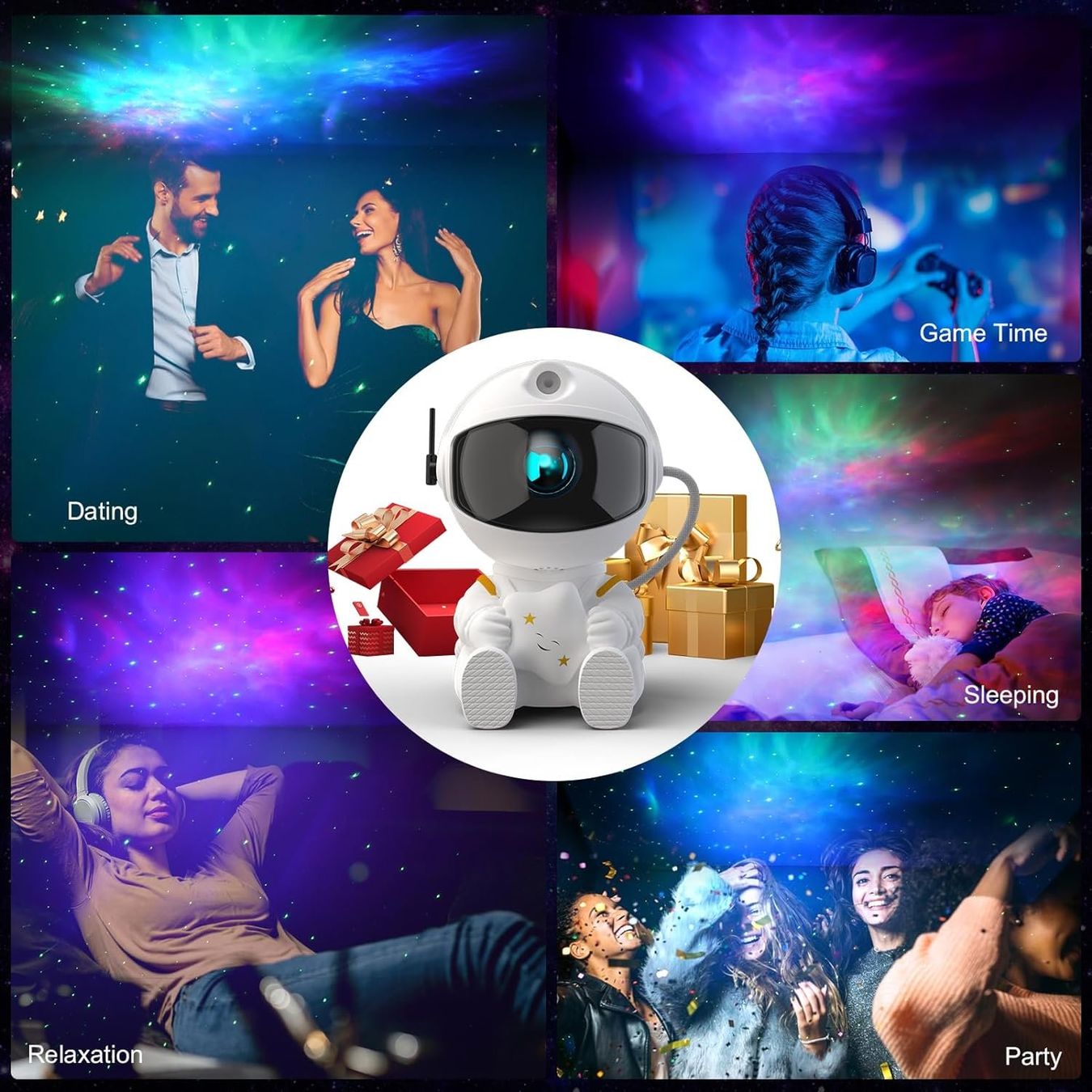Lampade: Mini LED-Sternenhimmel Projektor Astronaut – Nuovo e nell'imballaggio originale da Châtelaine venduto da topshop.switzerland 6
