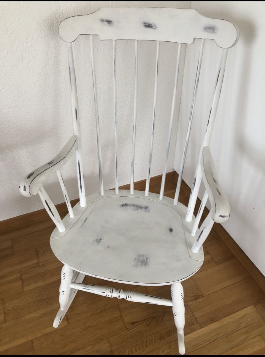 Sedie: Shabby Schaukelstuhl – Nuovo (secondo la descrizione) da Rüti ZH venduto da baumzauber22