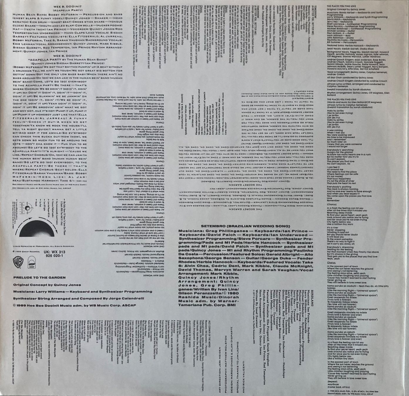 Dischi in vinile: QUINCY JONES - BACK ON THE BLACK – Usato da Poliez-Pittet venduto da Newtown-Records 2