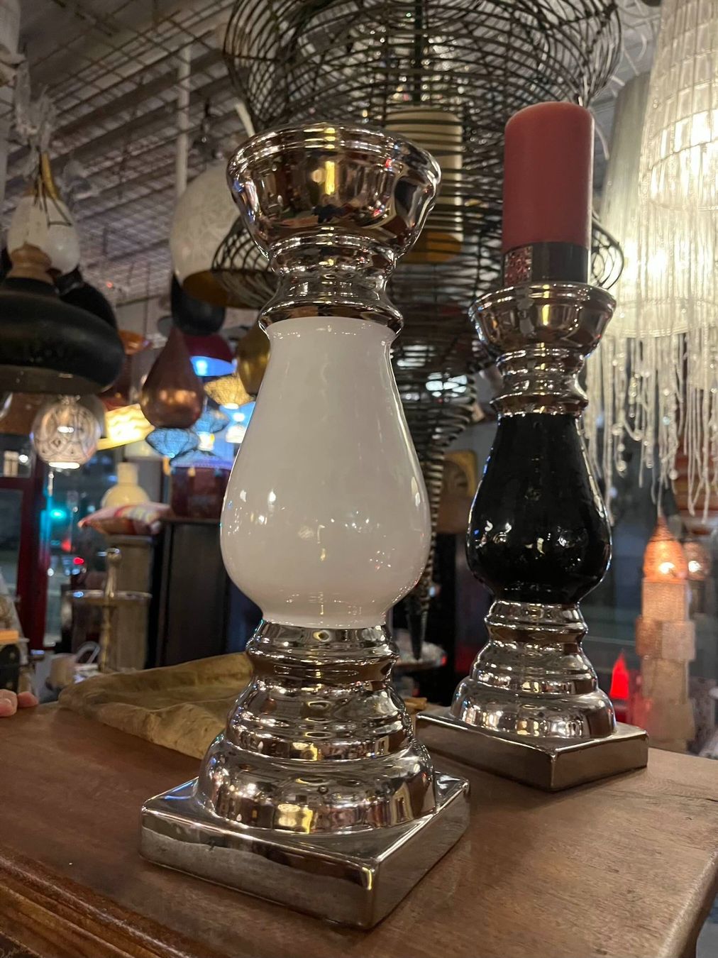 Kerzenständer: Kerzenhalter im Kelchdesign mit Metallsockel | LIQUIDATIONSV – Neu (gemäss Beschreibung) aus Zürich von Hnikbay 1