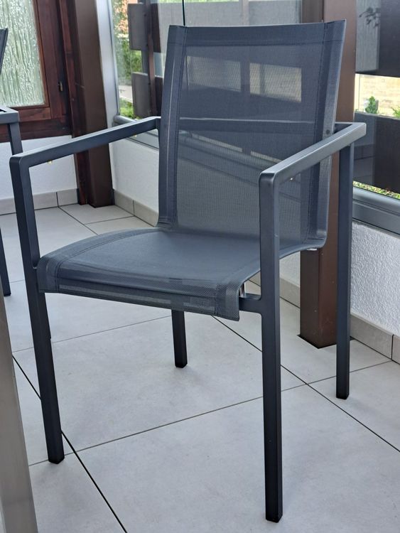 Sun Gartenliege Aus Alu & Textil-Gewebe - Mit Holz-Armlehnen & Verstellbar
