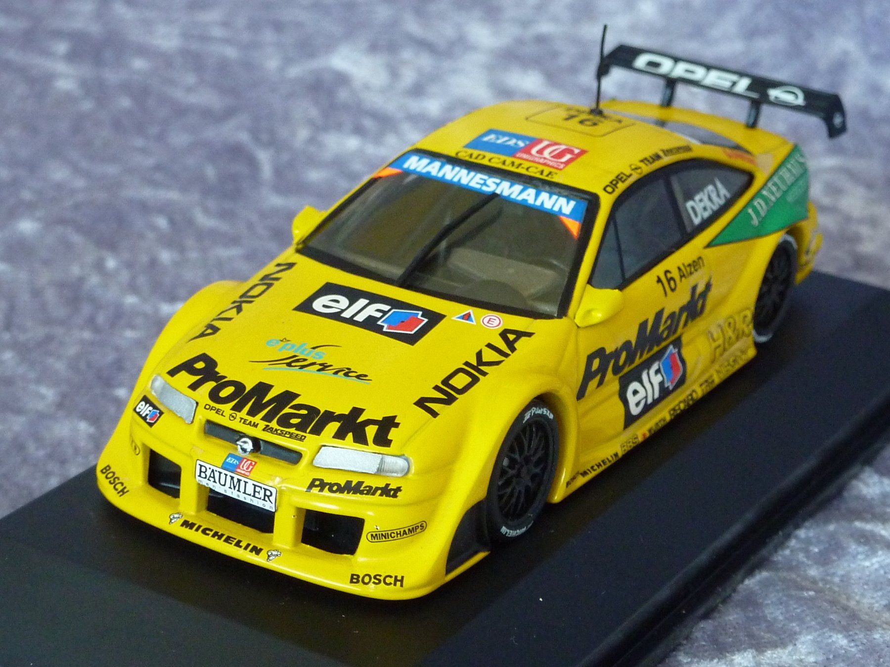 Minichamps Modellini d'auto: Opel Calibra #16 DTM 1996  1:43 – Nuovo e nell'imballaggio originale da Dürrenäsch venduto da modellautos4you 2