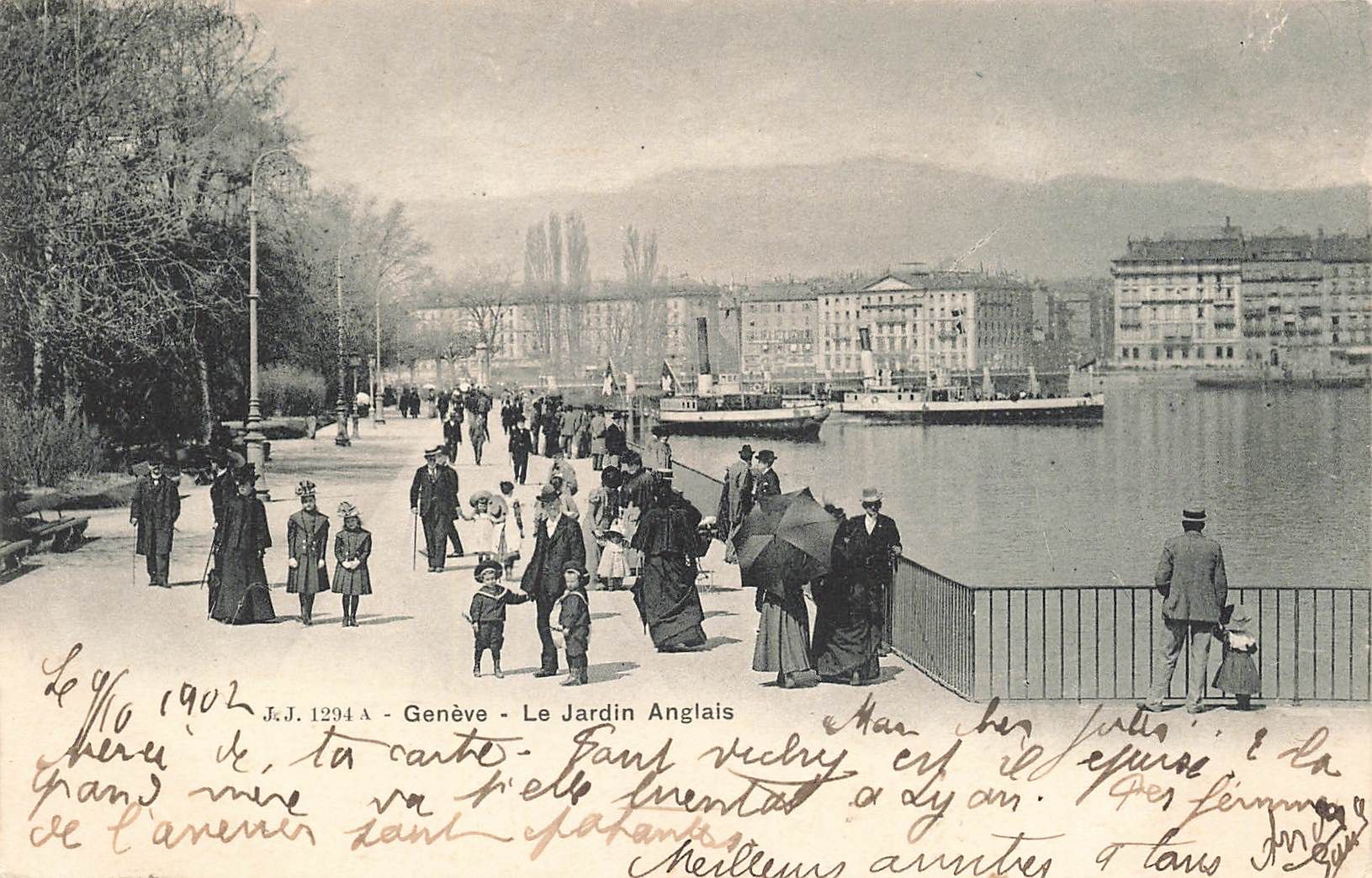 Cartoline postali: Geneve Battello Boot Schiff anime – Usato da Biasca venduto da Blenio71