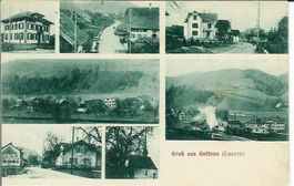 Gettnau LU 7 Bild AK Dampflokomotive TOP 1910 sehr gut erhal