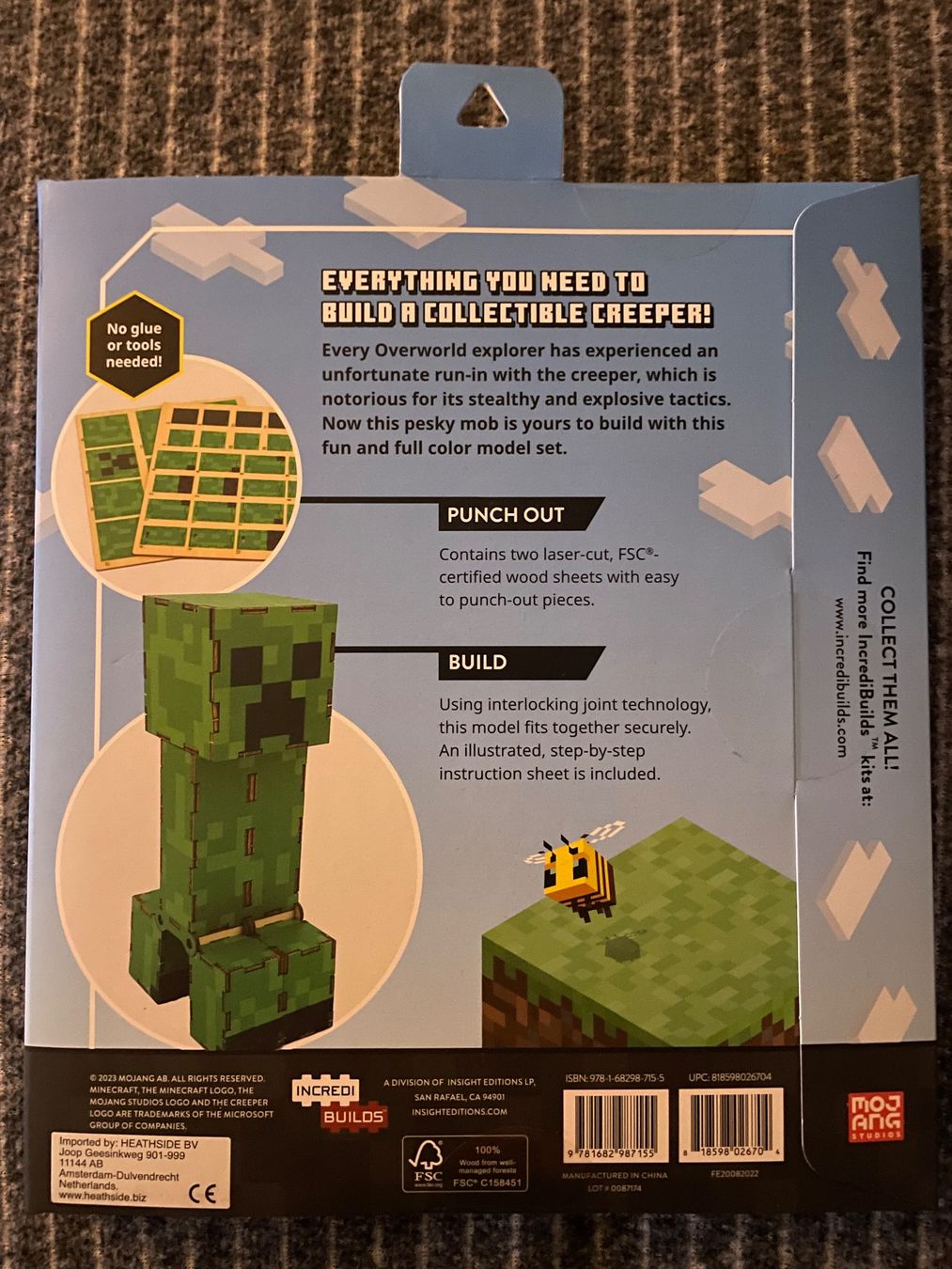 Kit di modellismo & Modellini statici: Minecraft 3D Holz-Modell 'Creeper' – Nuovo e nell'imballaggio originale da Dierikon venduto da Butcherboy 1