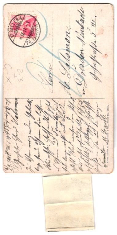 Cartes postales: Leporello-AK St. Gallen, Postbote, Gesam – D'occasion à Berlin par bartko-reher 1