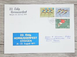 CL17 Enveloppe + Timbre Suisse 1971