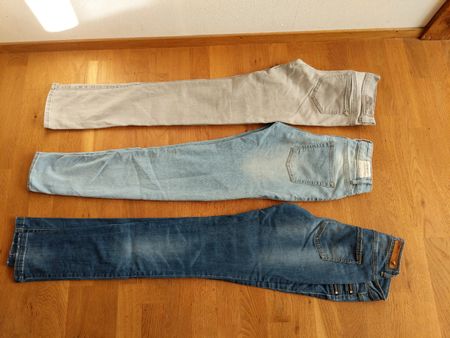 3 Jeans Damen Gr. XS Stretch Only, Cheap Monday, Diesel